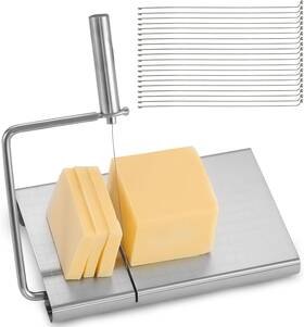 Wdmxszdq 313030247292 Stainless Steel Cheese Slicer Replaceable Wire With 20 Replacement