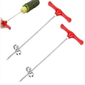 Wentoenapp 768057464076 1pc Red Spiral Slicer Radish Potato Cutter Vegetables Fruits