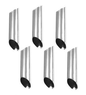 Whtchsu 976768102529 Cannoli Tubes 5 Inch Large Stainless Steel Forms Non-stick Cream Horn
