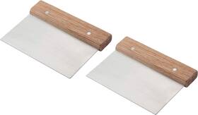 Winco 426603257239 Winware Stainless Steel Dough Scraper With Wood Handle 3