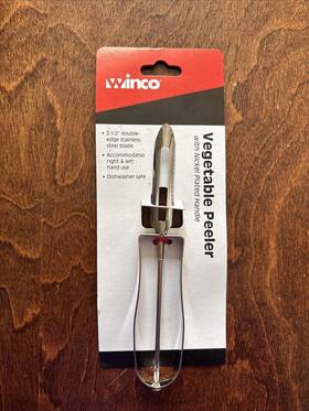 Winco 811642008220 3 Vegetable Potato Peelers With Stainless Steel Blade Vp-1