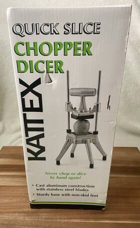Hcd-250 Winco Kattex Quick Slice Chopper And Dicer Stainless Steel Blades 1/4 Inch