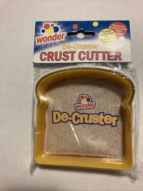 Wonder Bread 017145802260 De-cruster Yellow/white Crust Cutter Brand 2007 New Factory Sealed