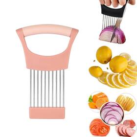 Wonsboful 640486912932 Upgraded Stainless Steel Lemon Slicer Onion Cutter Holder For Slicing