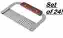 Wser-7-24-fba-x Wser-7 Update International 24 Crinkle Cutters 7 Stainless Steel W Wood Handle 702472999539