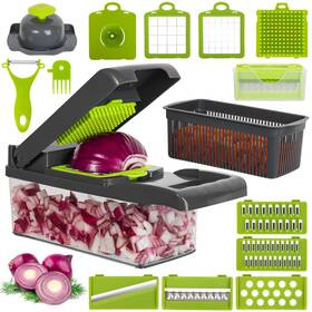 Wylosua 712962143009 Vegetable Chopper Food With Container Cheese Slicer Onion Pr