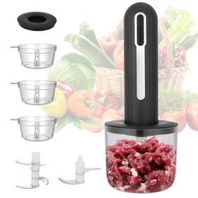 Wynboop 762949852422 Mini Cordless Food Processor Electric Vegetable Chopper Usb Rechargable Compact