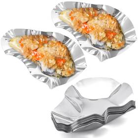 Xgidxfz 014679321243 304 Stainless Steel Grillable Oyster Shells Reusable Machine Washable For Coo