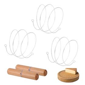 Xinglinsaiter 692964451402 Stainless Steel Cheese Slicer Wire 24long-for Soft And Hard 2 Beech Wo
