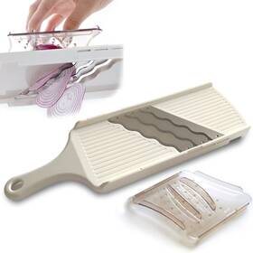 A-77107 Yamazen Super Express 3-blades Slicer - 3 Times Faster Kitchen With Food Hol