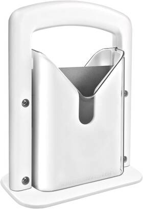 Ves1146 Yatytepo White Bagel Slicer With Safety Shield Stainless Steel Blade Kitchen Tool 1.34 Lb