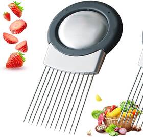 Cjhxo001 Yawota Onion Holder For Slicing Stainless Steel Rack 2024 Upgraded Slic
