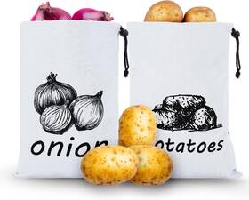 707487 Ybeaty 1 Qjeeoutb Potato Onion Storage Bag Fabric Washable And Potatoes Drawstri