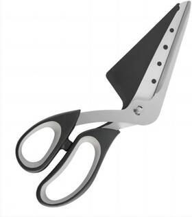 Yeenelwboo 313114226281 2-in-1 Pizza Cutter And Server Stainless Steel Blade Ergonomic Soft Grip Handl