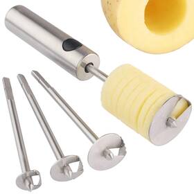 Yellrin 646690181607 Vegetable Spiral Cutter Set 4 Blades For Zucchini Apples Carrots