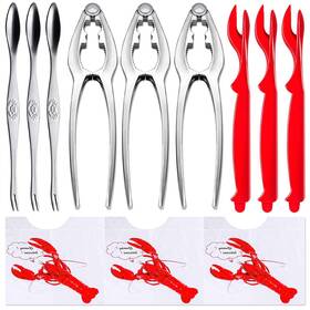 Ygaohf 657842459529 12 Pcs Professional Crab Leg Crackers And Tools - Includes 3