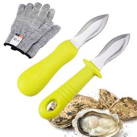 Yivckom 774388836048 Oyster Shucking Knife Kit With Stainless