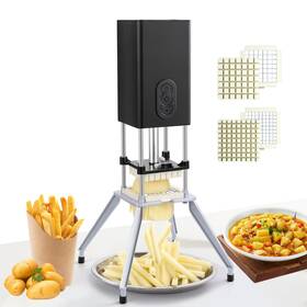 Slicer-2023 Yotan Electric French Fry Cutter Vertical With 1/2 And 3/8 Inch Bla