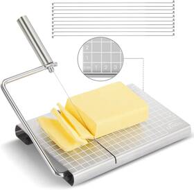 Ys003 Youzi Stainless Steel Cheese Slicer With 10 Replacement Wires Metal Cutter And