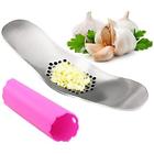 Ysqgsilverus Stainless Steel Garlic Press Rocker Crusher Squeezer Slicer With