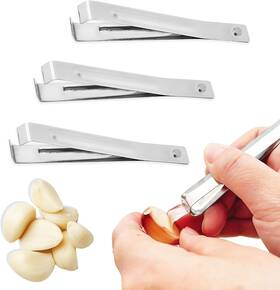 Yuanxiang 313108266262 3pcs Stainless Steel Garlic Peeler - Clips Skin Remover Easily R