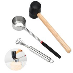 Zalaxt 717813477546 Coconut Opener Tool Set Food Grade Scraper For Kitchen