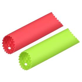 Zaplyte 723115560466 Silicone Garlic Peeler Tube Non Slip For Kitchen Tool Red/green