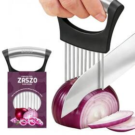 69e8d88342118e00081967f4 Zaszo Onion Holder For Slicing Stainless Steel Slicer Cutter