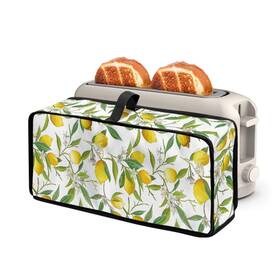 Czc194-02-2 Zdcustom Toaster Cover 2 Slice Lemon Leaf Slim Case With Hanging