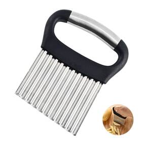 Zem009 Zemcxney Crinkle Cutter For Veggies Stainless Steel French Fry Potatoes Cu