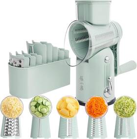 C501811 Zhangxiaoquan Zhang Xiao Quan Since 1628 5-in-1 Interchangeable Blades Rotary Cheese Grater