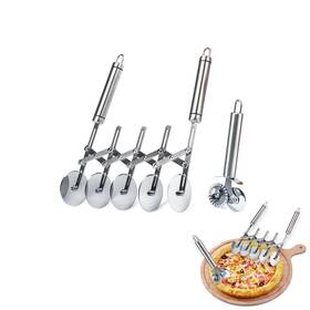 Hppsd001 Zhiyuejing 5wheel Pastry Cutter 2piece Multifunctional Pasta Wheel With Handle F