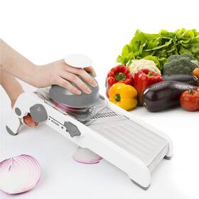 Xt01 Zkiron Adjustable Mandoline Slicer - Ultra-sharp Stainless Steel Blades Safe Hand G