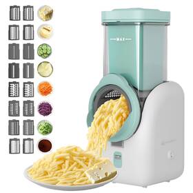 Zqo250306 Zqozqo Upgraded 8-in-1 Electric Cheese Grater And Shredder With 8 Inte