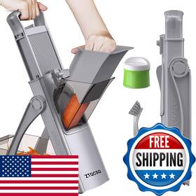 B0fdkl2b57 Ztqcsq All In 1 Upgraded Version Safe Mandoline Slicer For Kitchen Adjustable