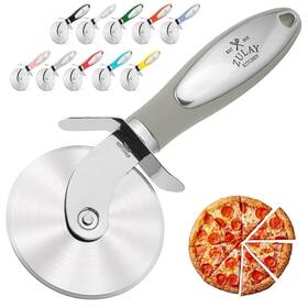Zulay Kitchen 195702012830 Premium Pizza Cutter - Durable Stainless Steel Wheel Easy-to-c