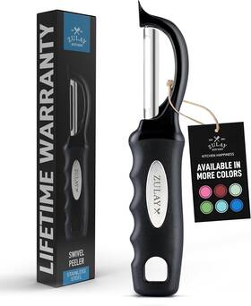 Zulay Kitchen 195702019112 Premium Vegetable Peeler For - Swivel With Razor Sh