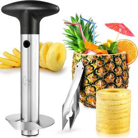 Zulay Kitchen 313108875877 Pineapple Corer And Slicer With Triple Reinforced Stainless Steel Thicker B