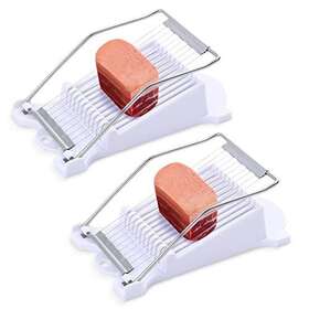 Zxmissu 767659522665 2 Pack Spam Slicer Egg Slicers Meat Stainless Steel Wire White