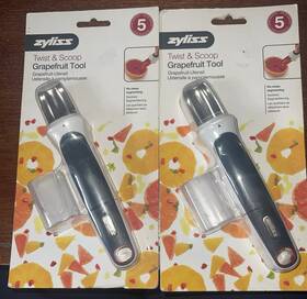Zyliss 054067100333 Twist And Scoop Grapefruit Tools No Mess Segmenting New Sealed Set Of Two