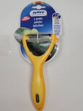 30500 Zyliss Y Peeler Yellow Dishwasher Safe Manual Stainless Steel And Plastic