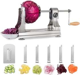 Zzfg 445007454464 6-blade Vegetable Spiralizer Spiral Slicer Veggie Pasta Spaghetti Maker For H