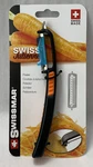 New Swissmar Julienne Peeler Orange Stainless Steel Blade No Slip (S16). Fixed Price $12.99.