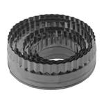Keewah Fluted Scalloped Round Cookie Cutter Set, 6 Piece, From 4.2 To 2&#. Fixed Price $18.42.