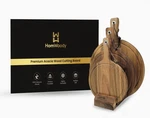 Early Holiday Deal-homwoody Acacia Cutting With Handle/cheese Board-(. Fixed Price $95.99.