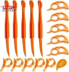 Orange Citrus Peelers, Cosmer Set Of 15 Plastic Easy Slicer Cutter Remove. Fixed Price $8.95.