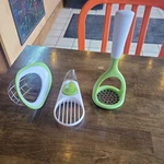 Lot Set Of Joie Avocado Stainless Dicer Masher Strainer 3-IN-1 Kitchen Tools. Fixed Price $18.99.