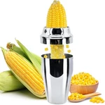 Newness Corn Stripper Peeler & Cutter With Cup, 304 Stainless Steel Silver. Fixed Price $26.99.