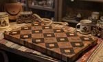 Diamond Pattern End Grain Cutting Board, Butcher Block,knife Kitchen Gift. Fixed Price $149.00.
