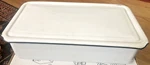 Frigidaire Hydrator Antique White Porcelain Enamel Refrigerator Storage Lid. Fixed Price $24.00.